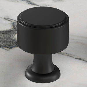 MVI Cambridge Kitchen Cabinet Door Knob - Black | 0703020