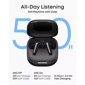 Soundcore R60i Noise Cancelling Wireless Bluetooth Earbuds - Black | D1202G11