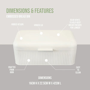 Blackmoor Tea Coffee Sugar and Bread Bin Set - Ivory | 62829