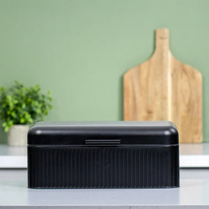 Blackmoor Tea Coffee Sugar and Bread Bin Set - Black | 67769