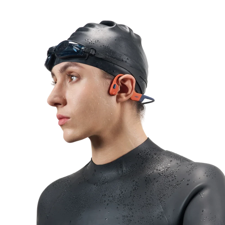 Aftershokz Shokz OpenSwim Pro Open Ear Waterproof Bluetooth Headphones - Red | 38-S711-ST-RD
