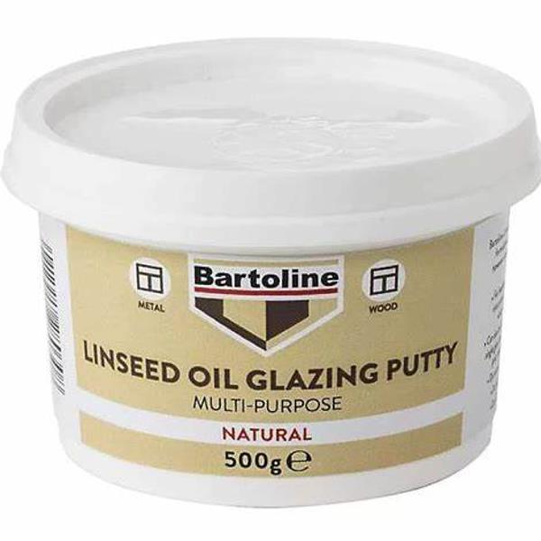 Bartoline Linseed Oil Putty 500g - Natural / White | BPUTT0500N