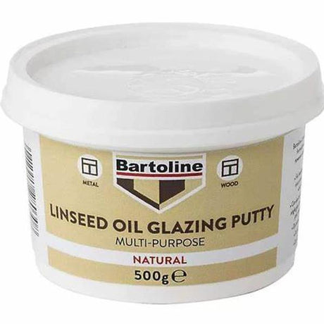 Bartoline Linseed Oil Putty 500g - Natural / White | BPUTT0500N