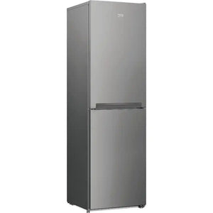 Beko CSG4582S silver freestanding 50/50 combi fridge freezer with top refrigerator and bottom freezer compartments, 182.4cm height