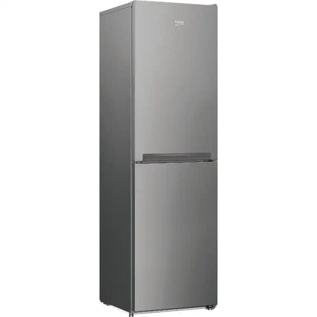 Beko CSG4582S silver freestanding 50/50 combi fridge freezer with top refrigerator and bottom freezer compartments, 182.4cm height