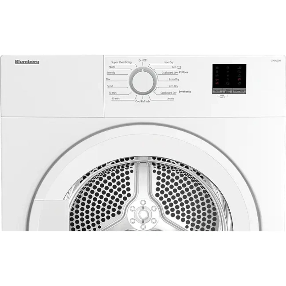 Blomberg 9kg Vented Sensor Dry Tumble Dryer - White | LTA09020WIR