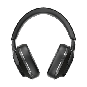 Bowers and Wilkins Px7 S2 black over-ear wireless headphones with padded headband and mesh ear cup details shown against white background