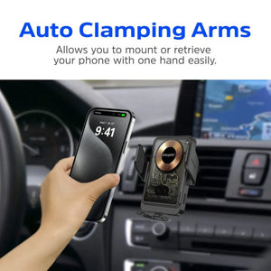 Energizer Magnetic In Car QI Wireless Phone Charger with Auto Grip Arms | ECA008