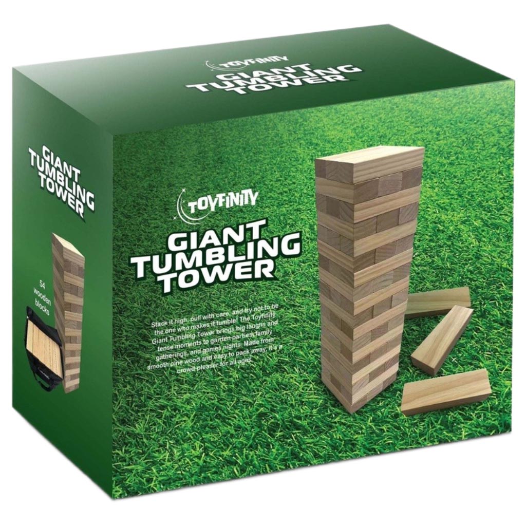 Toyfinity Giant Tumbling Jenga Tower Wooden | TFGG000101
