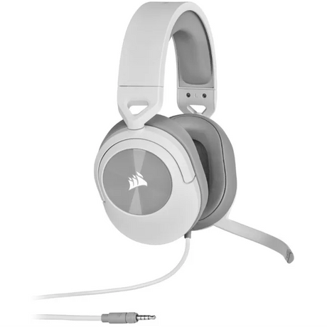 Corsair HS55 Over Ear Wired Gaming Headset - White | 106-CA-9011261-EU