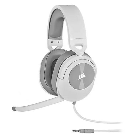 Corsair HS55 Over Ear Wired Gaming Headset - White | 106-CA-9011261-EU