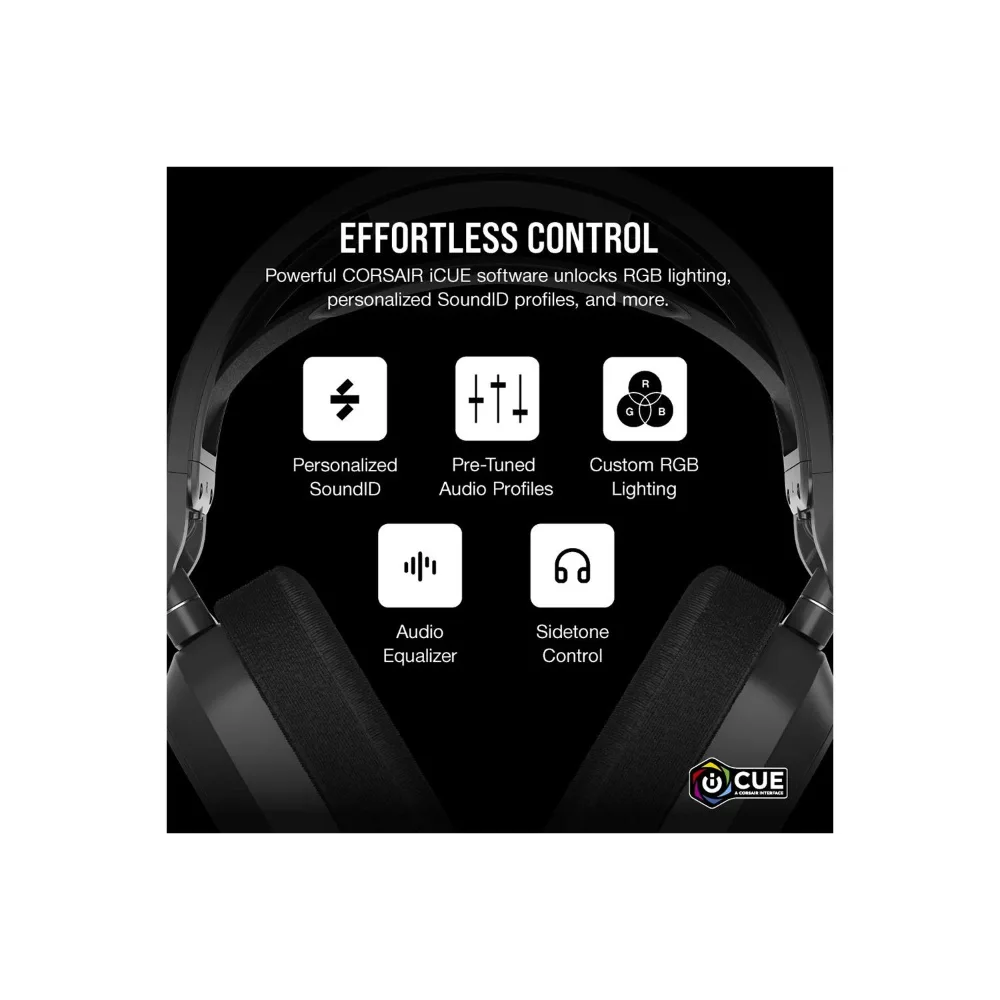 Corsair HS80 Max Wireless Gaming Headset - Steel Gray | 106-CA-9011295-EU