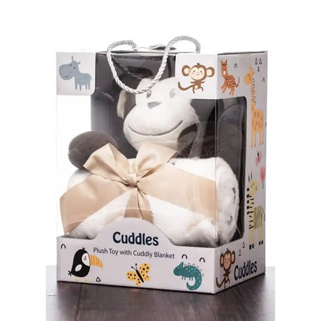 Cuddles Monkey with Blanket Set | CB10