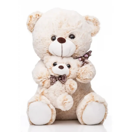 Kirkwood Cuddles Mama and Baby Brown Bear Beige 30cm | CB3