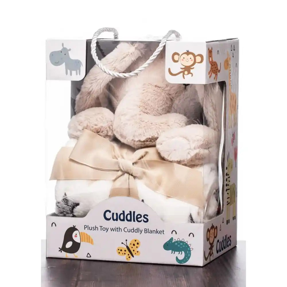 Cuddles Elephant with Blanket Set 25cm | CB8