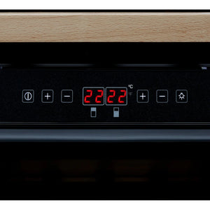 CDA 60cm Wine Cooler Dual Zone - Black | FWC604BL
