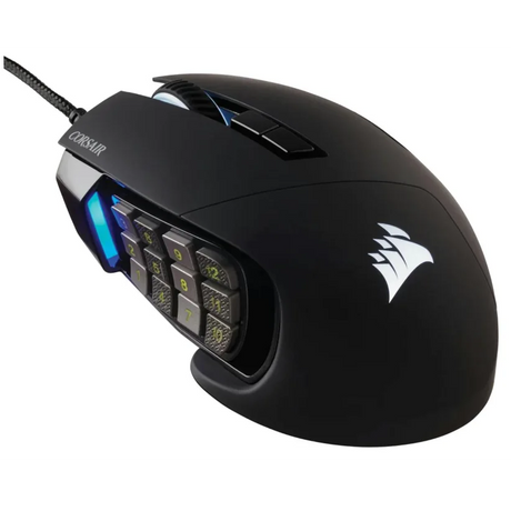Corsair Scimitar RGB Elite Optical MOBA/MMO Gaming Mouse - Black | 106-CH-9304211-EU