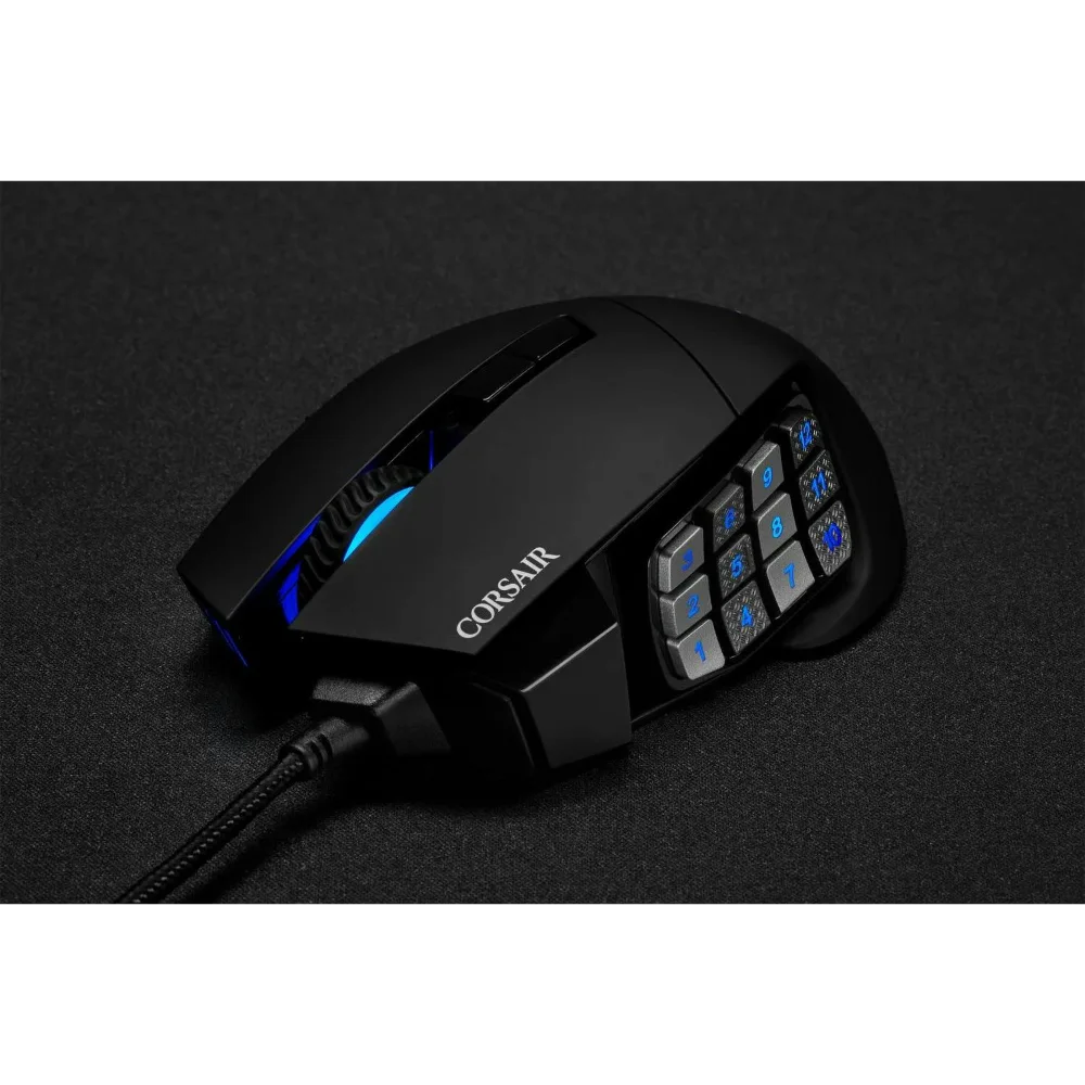 Corsair Scimitar RGB Elite Optical MOBA/MMO Gaming Mouse - Black | 106-CH-9304211-EU
