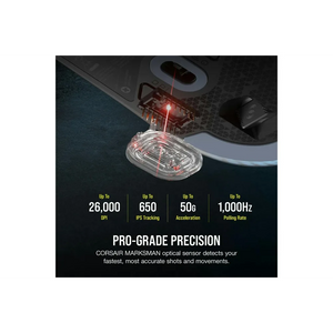 Corsair M75 Lightweight RGB Wireless Gaming Mouse - Black | 106-CH-931D010-EU