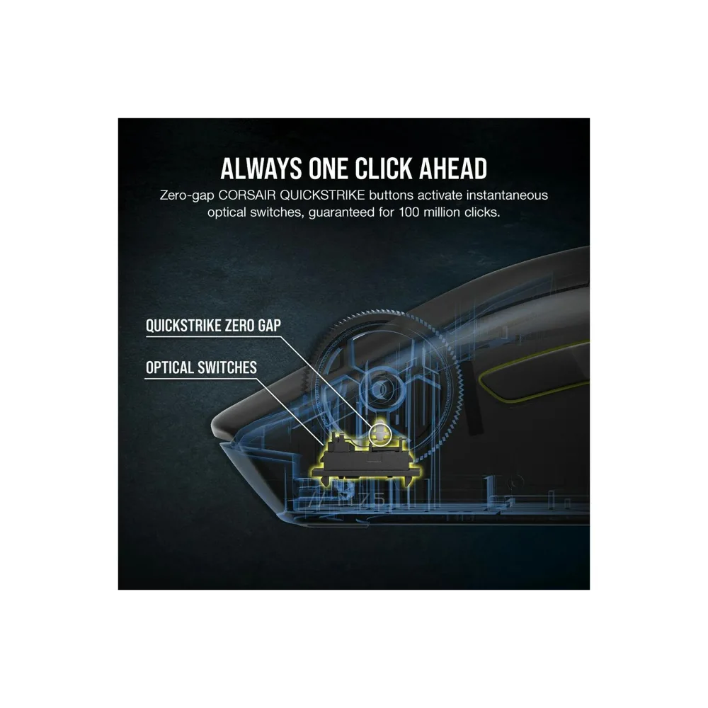 Corsair M75 Lightweight RGB Wireless Gaming Mouse - Black | 106-CH-931D010-EU