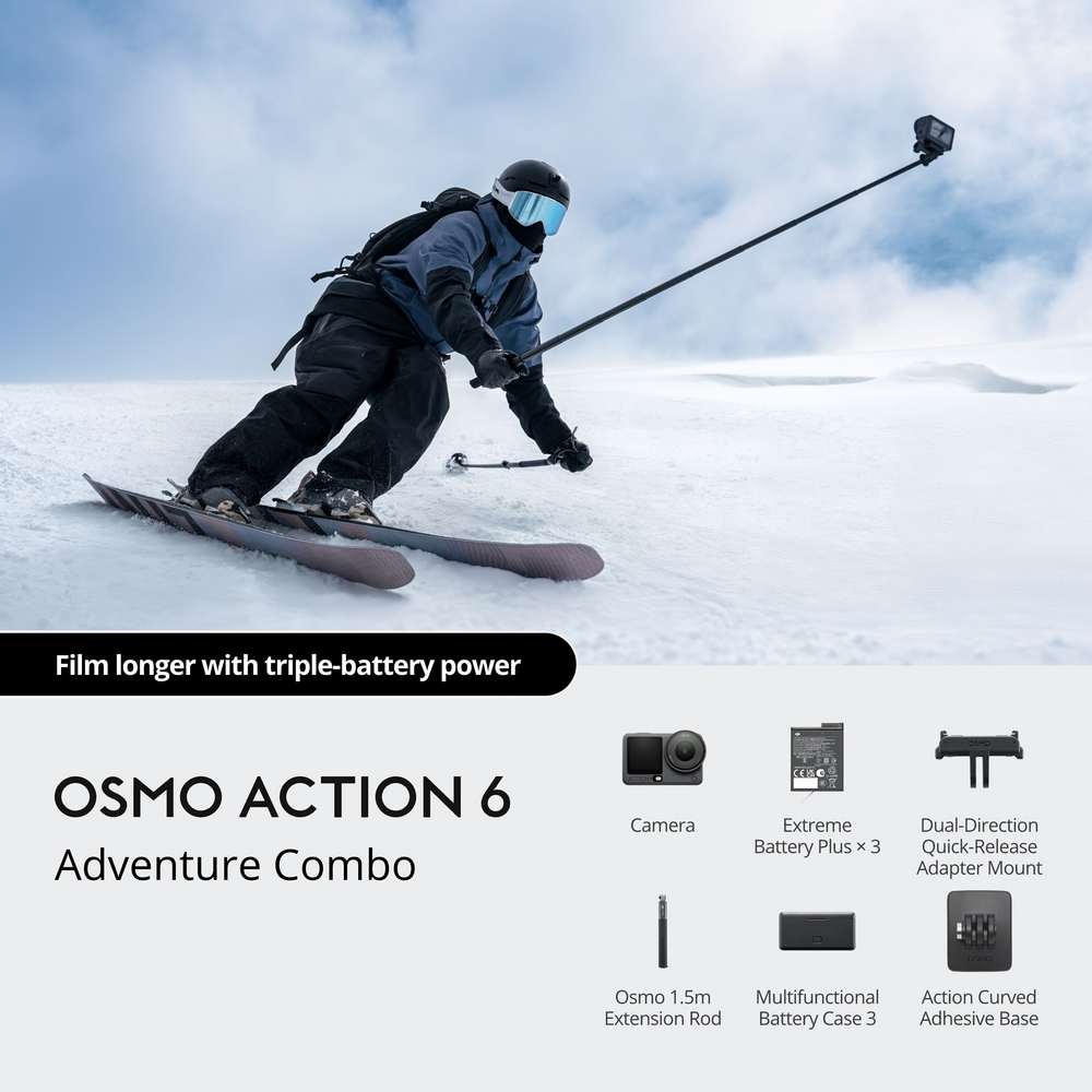 DJI Osmo Action 6 Camera with Adventure Combo | CP.OS.00000506.03