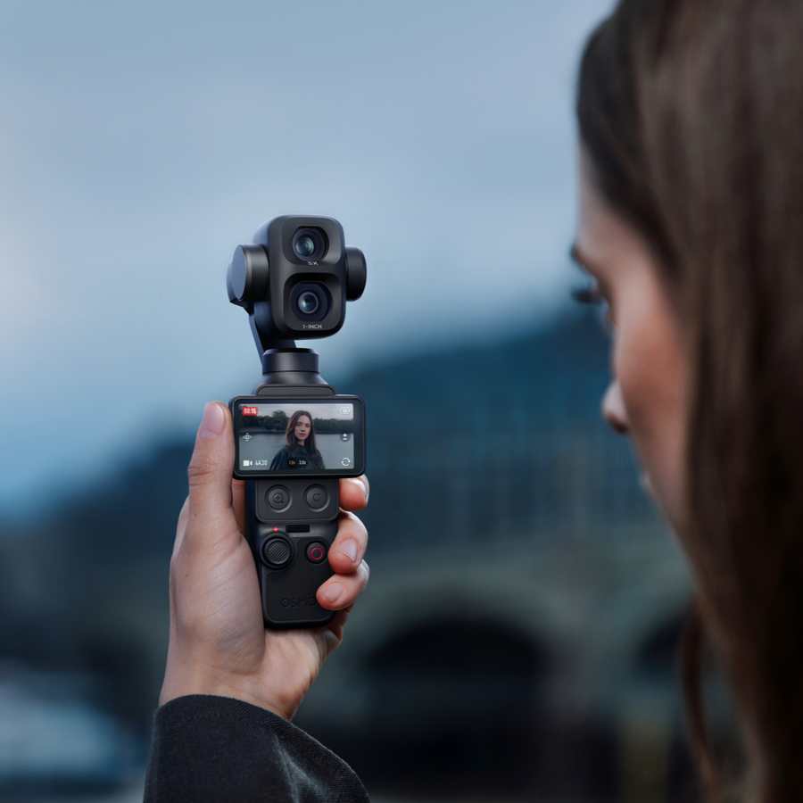 DJI Osmo Pocket 4P Dual Lens Gimbal Camera Vlog Combo - Black | CP.OS.00000662.01
