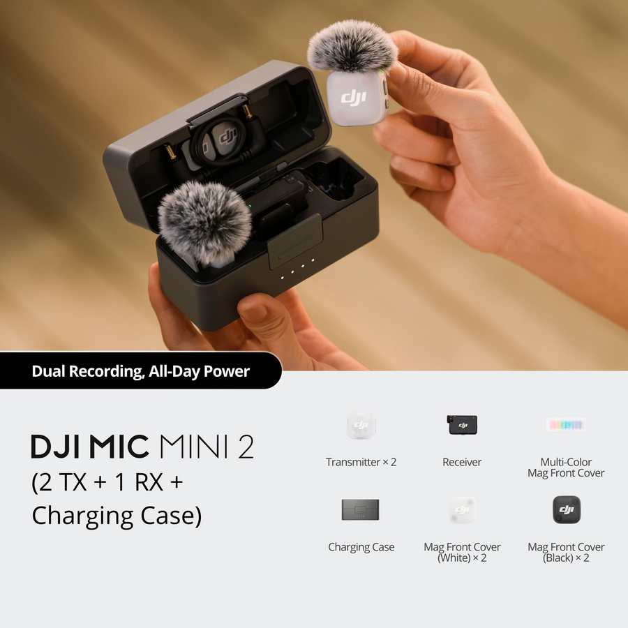 DJI Mic Mini 2 ( 2TX + 1RX + Charging Case ) | CP.RN.00000529.01