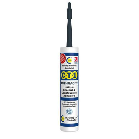 CT1 Sealant and Construction Adhesive 290ml - Anthracite | CT1535307