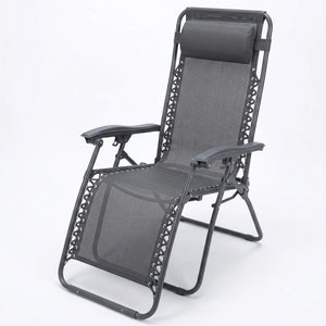 Culcita Zero Gravity Recliner Relaxer Chair - Charcoal Grey (Sun Lounger)