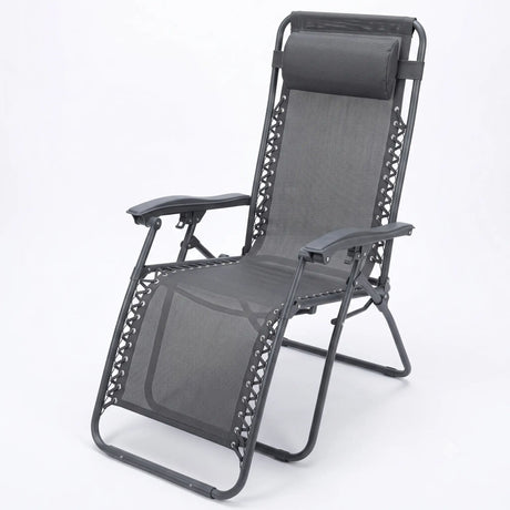 Culcita Zero Gravity Recliner Relaxer Chair - Charcoal Grey (Sun Lounger)