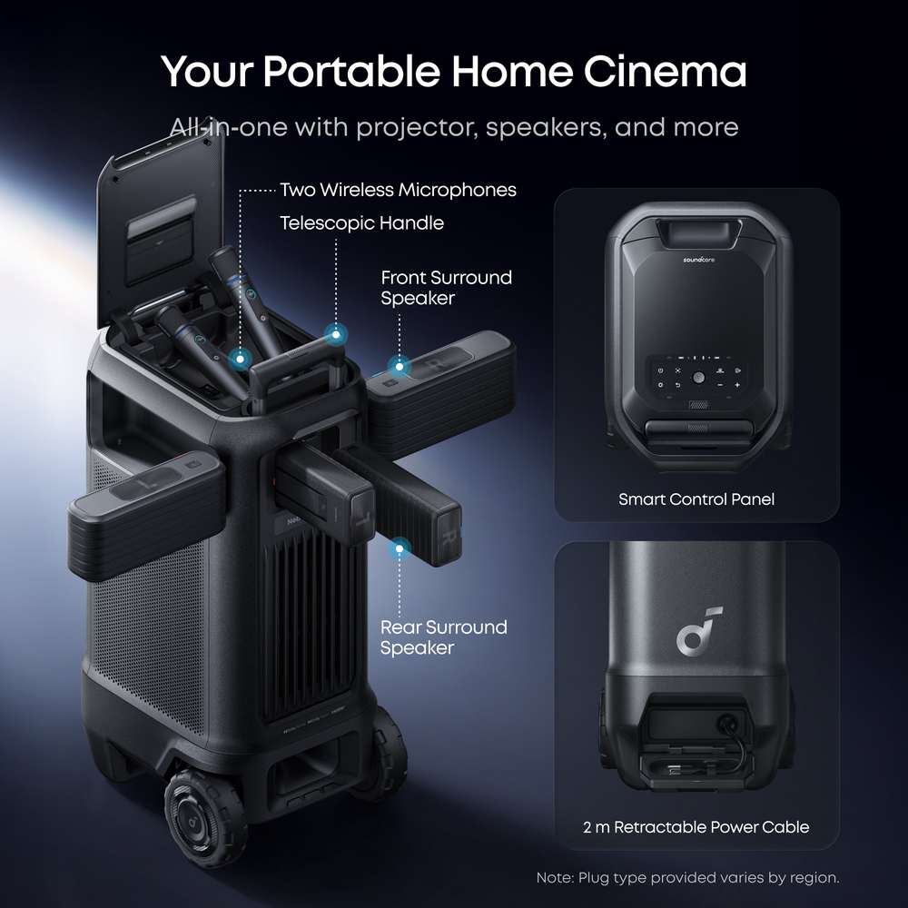 Soundcore Nebula X1 Pro 4K Triple Laser Projector Mobile Theater Station | D21512F1