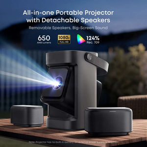 Soundcore Nebula P1 Portable Projector with Detachable Speakers - Black | D2431211