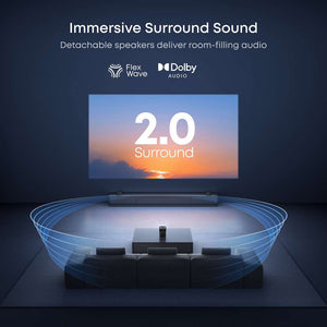 Soundcore Nebula P1 Portable Projector with Detachable Speakers - Black | D2431211
