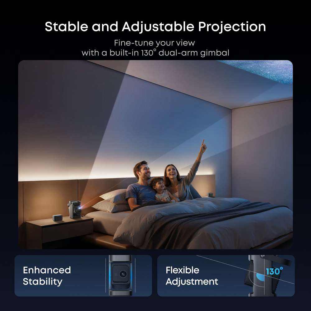 Soundcore Nebula P1 Portable Projector with Detachable Speakers - Black | D2431211