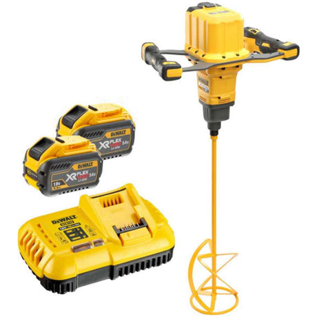 Dewalt DCD240X2 XR FlexVolt Paddle Mixer 54V 2 x 3.0Ah Li-ion Batteries | DEWDCD240X2