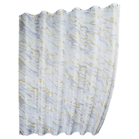 De Vielle Bathroom Foil Print Shower Curtain 180cm x 180cm | DEVBT829811