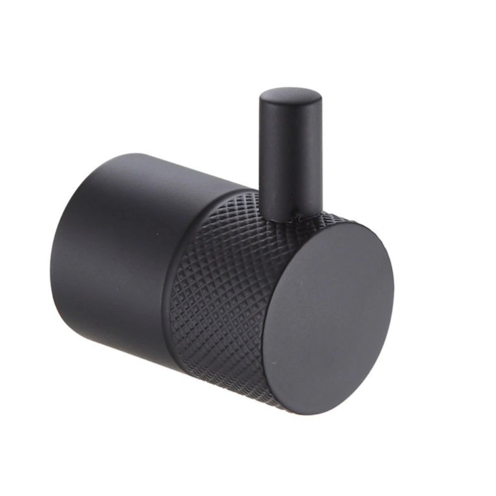 De Vielle Bathroom Santorini Robe Hook - Black | DEV98005B