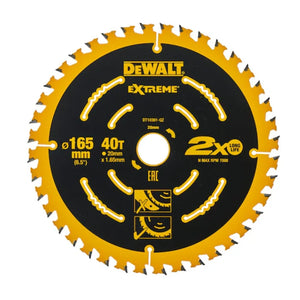 Dewalt ELITE Series 2nd Fix Circ Circular Saw Blade 184mm  x 16mm x 40 Tooth | DEWT10301QZ