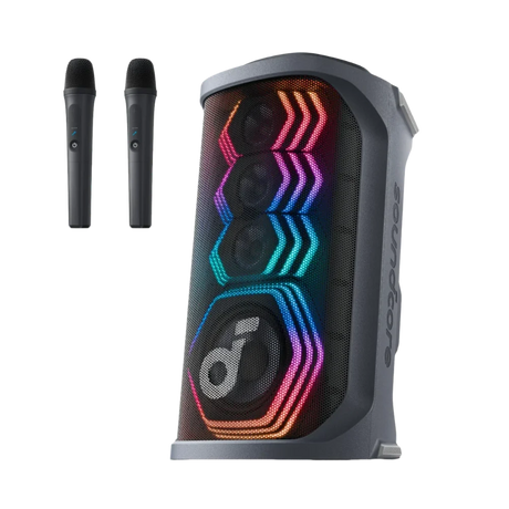 Anker Soundcore Rave 3S AI Karaoke Party Speaker with 2 Wireless Mics | A31A3012