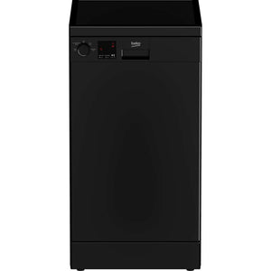Beko 45cm 10 Place Slimline Dishwasher - Black | DVS04020B