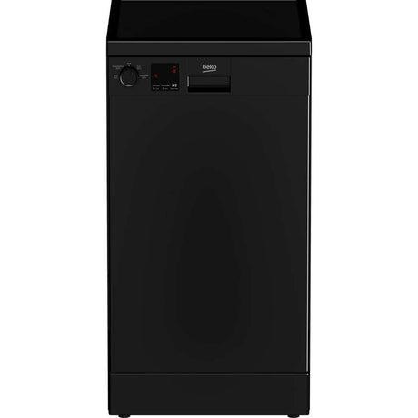 Beko 45cm 10 Place Slimline Dishwasher - Black | DVS04020B