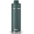 Ninja Thirsti 700ml insulated travel bottle in evergreen with stainless steel band and cap, shown against white background