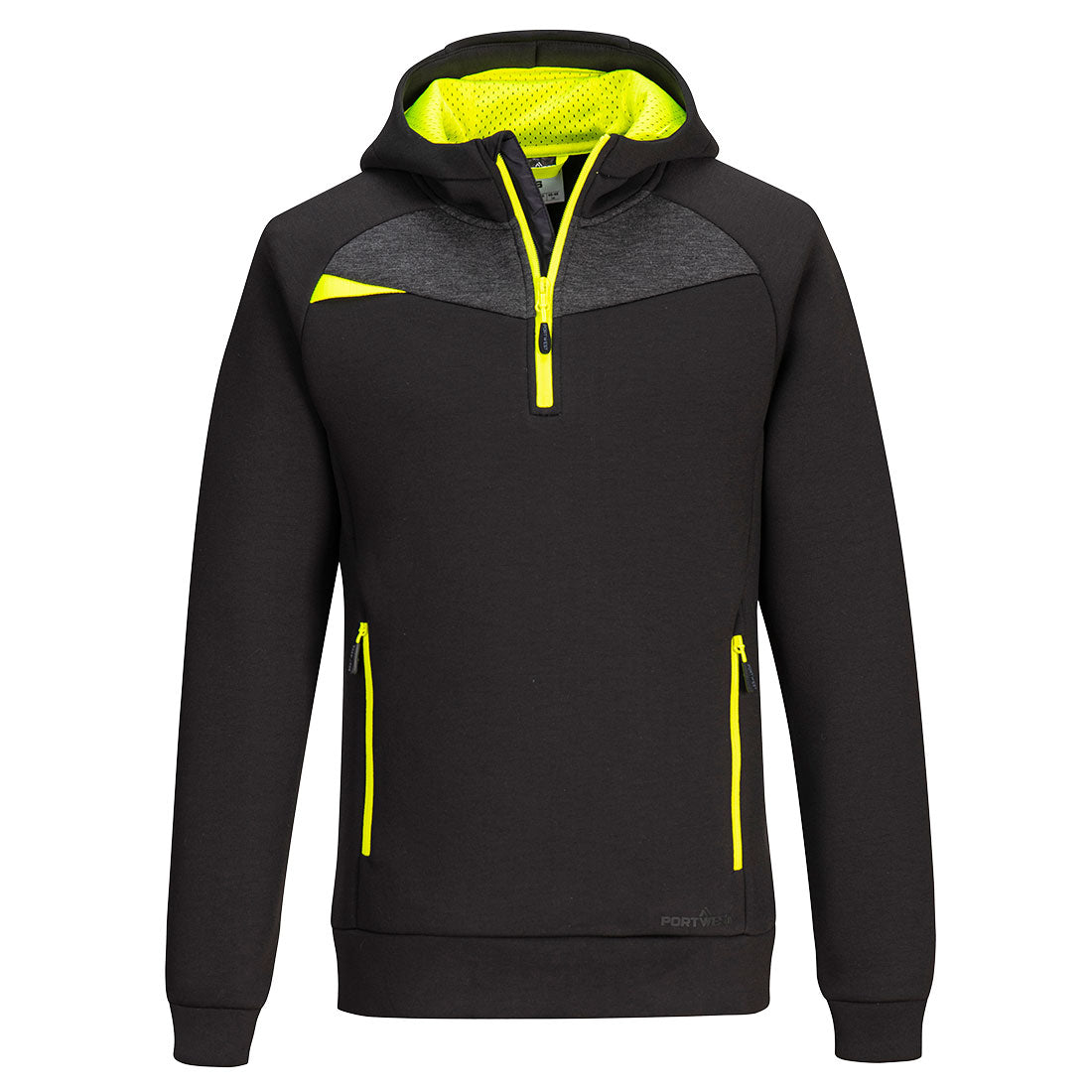 Portwest DX4 1/4 Zip Technical Hoodie - Black
