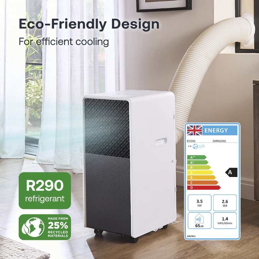Dimplex ECOiQ Eco Air Portable Air Conditioner and Dehumidifier 12,000 BTU 3.5kw - White | DXPAC001