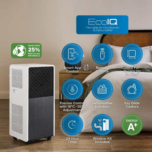 Dimplex ECOiQ Eco Air Portable Air Conditioner and Dehumidifier 12,000 BTU 3.5kw - White | DXPAC001