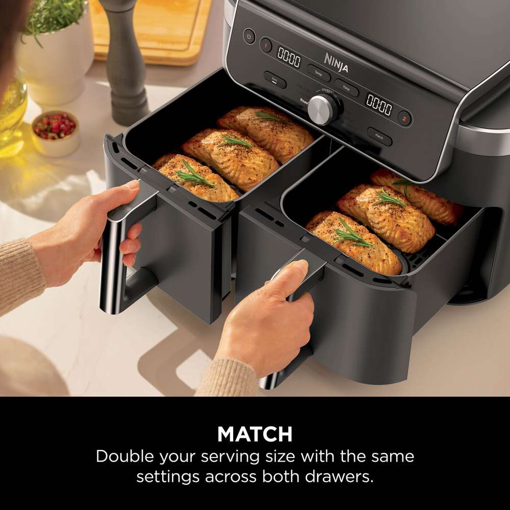 Ninja DualZone XL  Dual Twin Drawer Air Fryer | DZ901UK