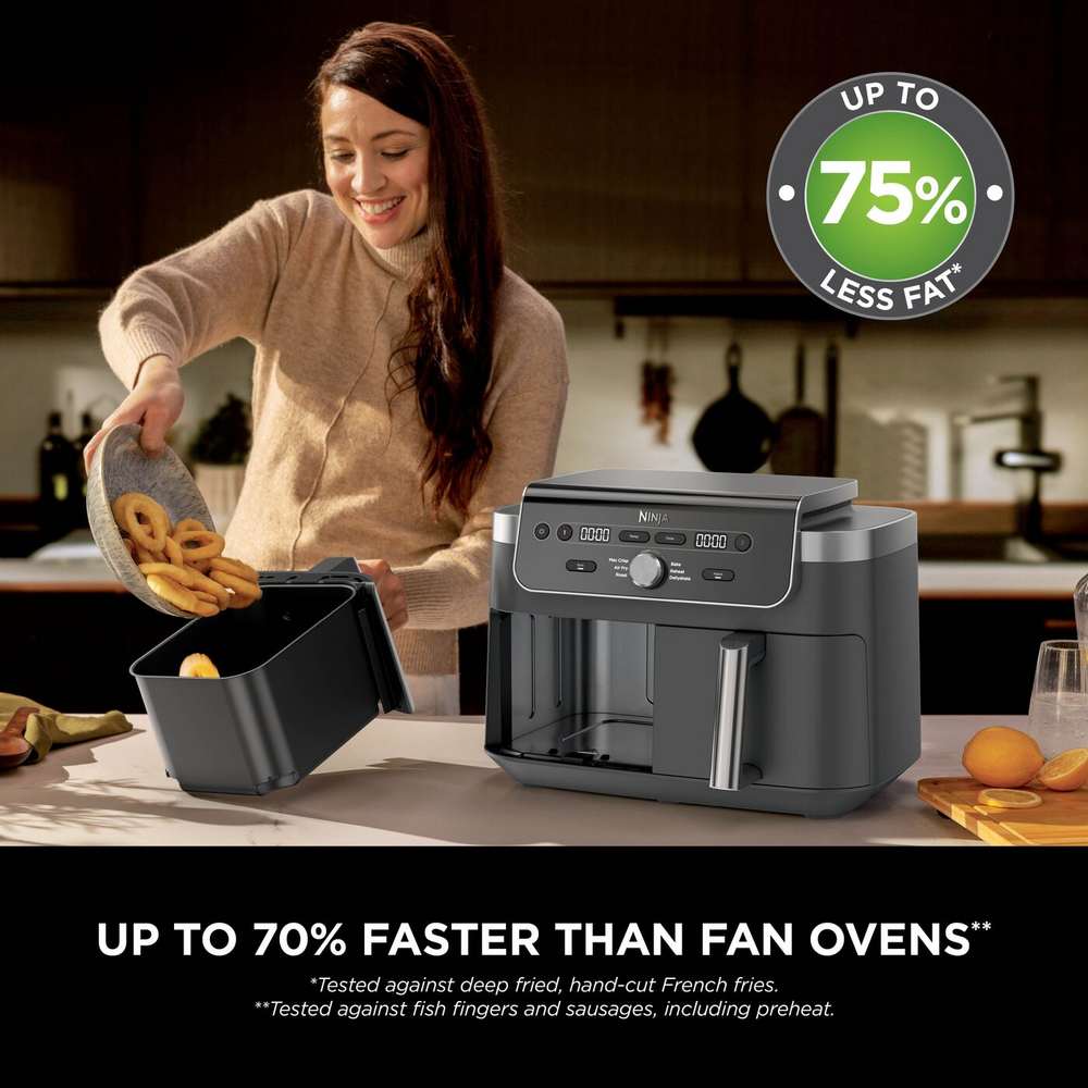 Ninja DualZone XL  Dual Twin Drawer Air Fryer | DZ901UK