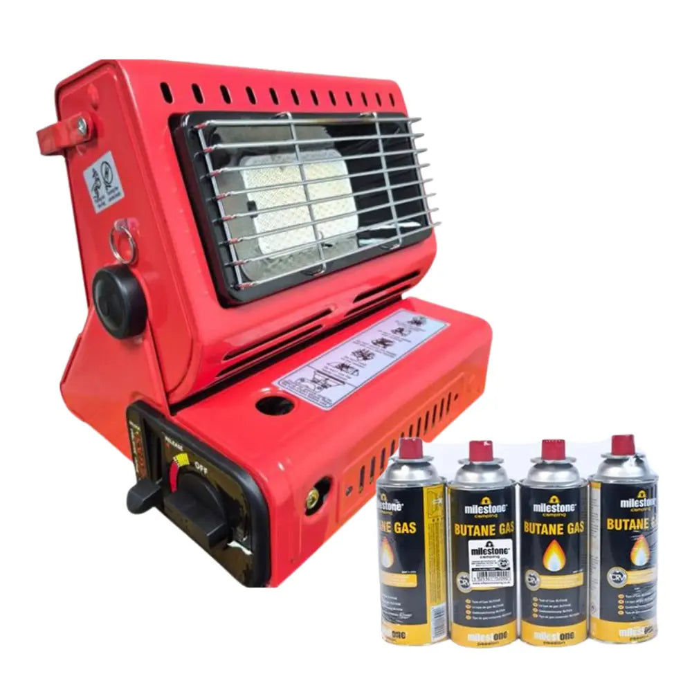 Dargan Portable Gas Heater & Butane Gas Canisters