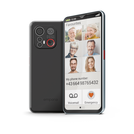 Emporia Smart 6 5G Sim Free Mobile Phone 128GB - Black | E6_001