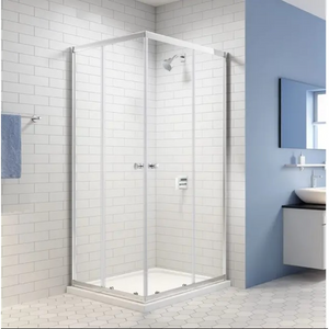 Merlyn EASY Corner Entry Shower Enclosure | Chrome | 800mm to 900mm